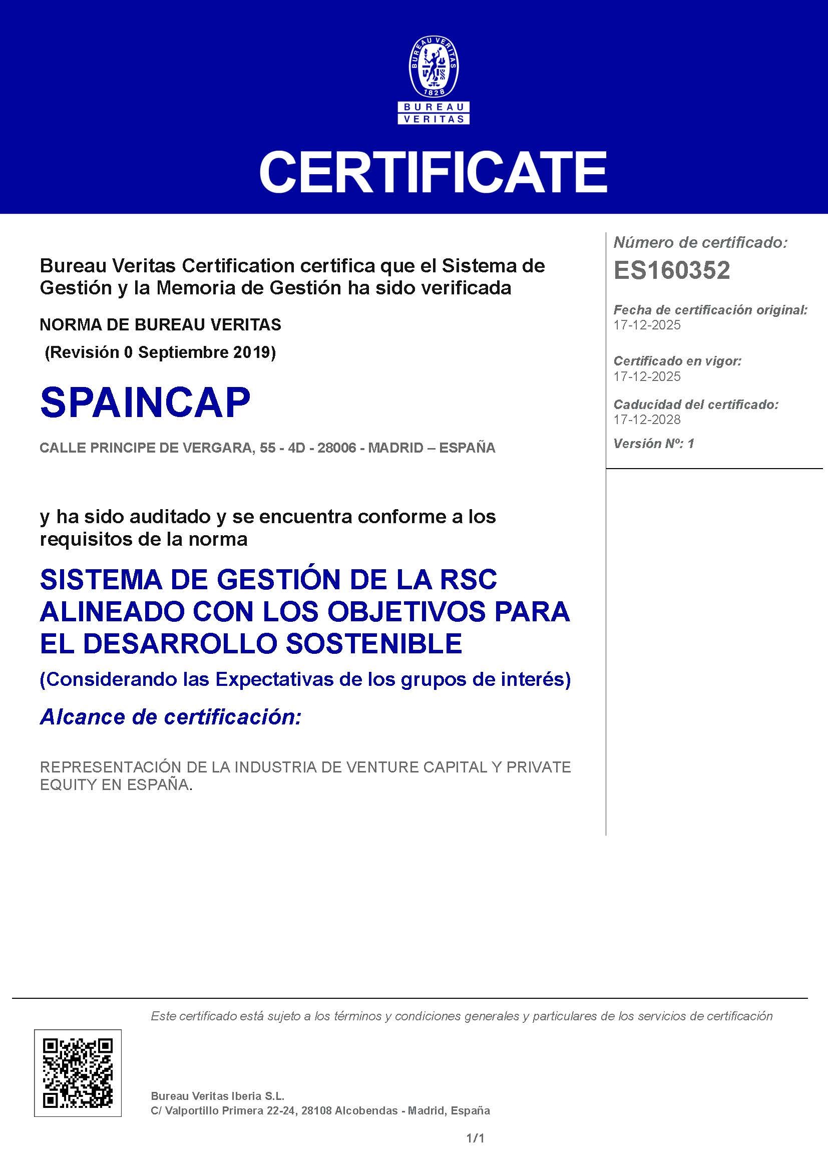 Sistemas de Gestión de la RSC alineado con los objetivos para el desarrollo sostenible