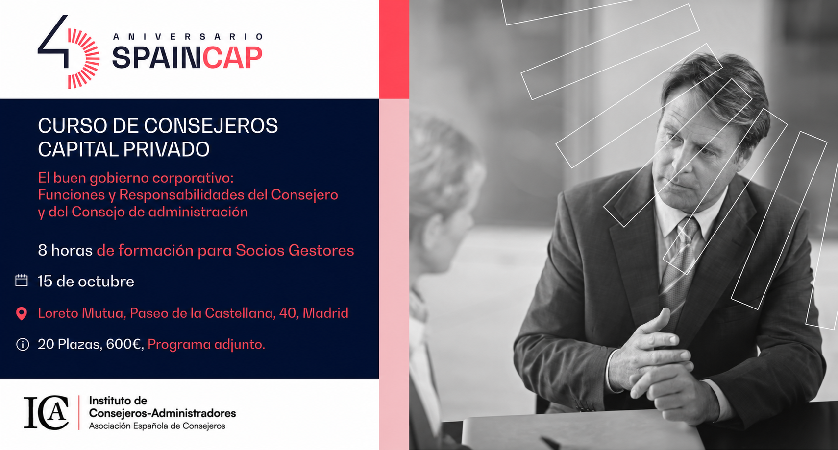 Curso Consejeros Capital Privado in house para socios de SpainCap Octubre 2026